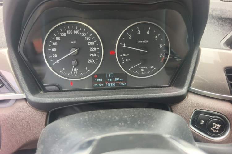 Used BMW X1 2016 sDrive18Li Luxury Model Odometer Close Up