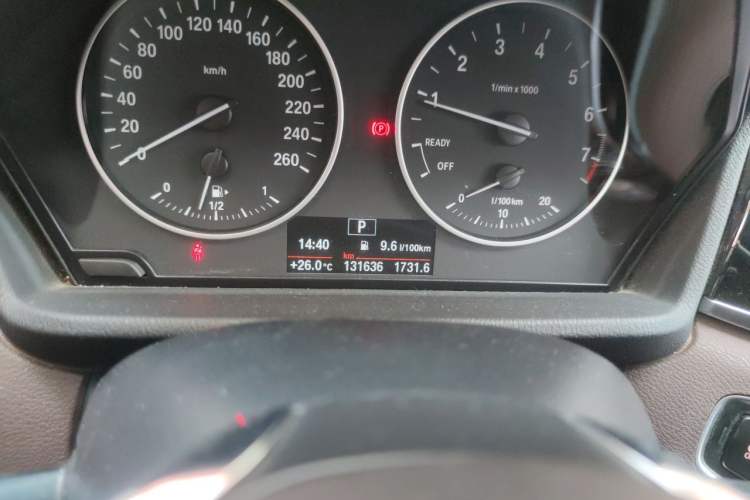 Used BMW X1 2016 sDrive20Li Luxury Model Odometer Close Up