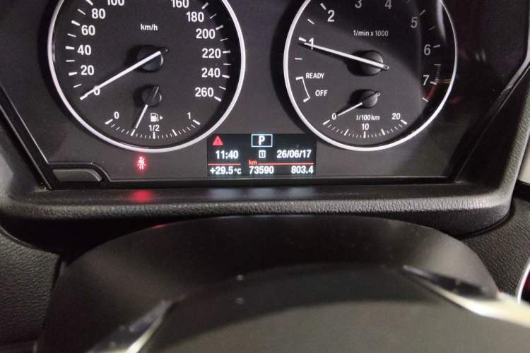 Used BMW X1 2016 sDrive18Li Premium Edition Odometer Close Up