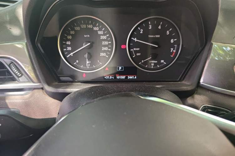 Used BMW X1 2016 sDrive18Li Luxury Model Odometer Close Up