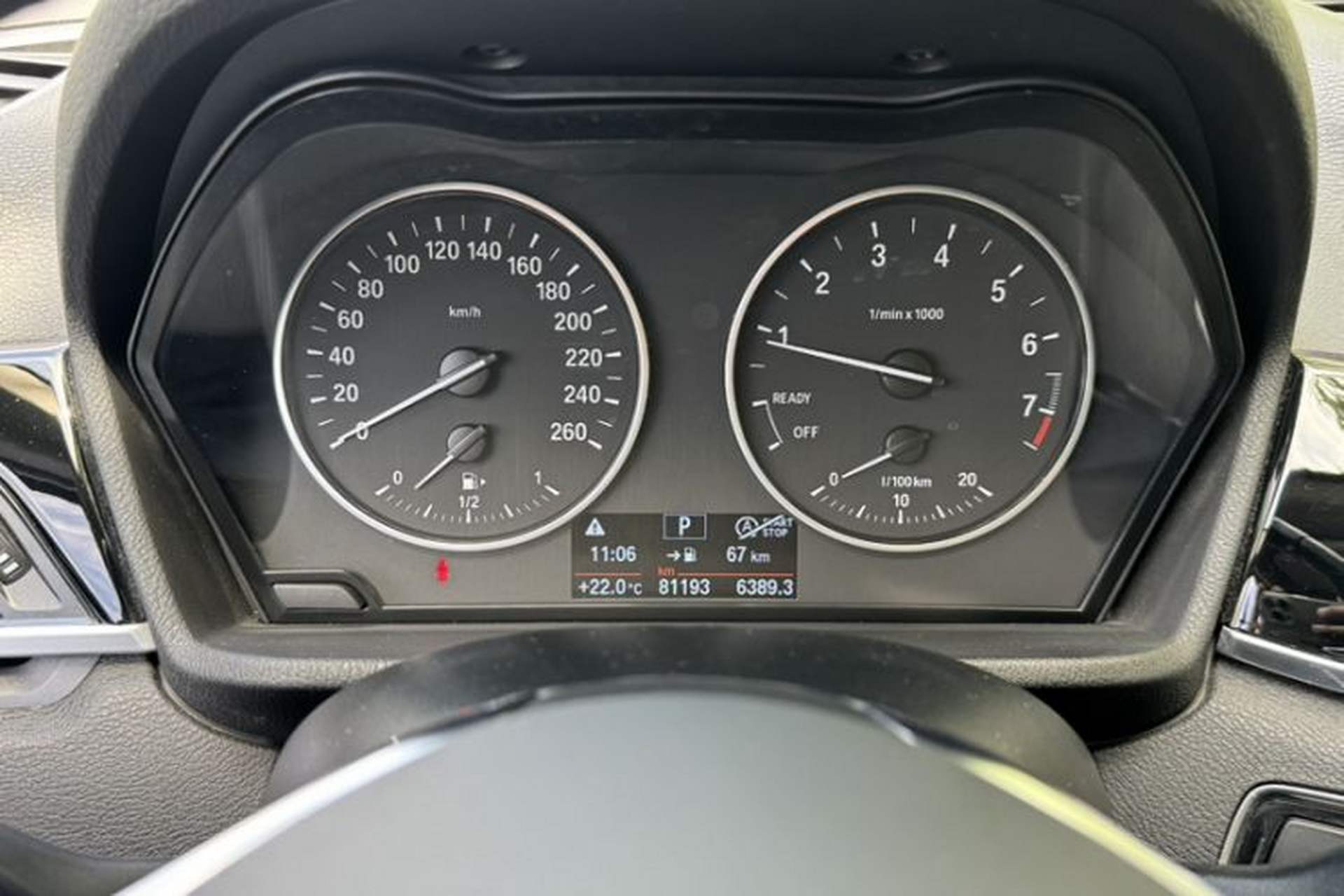 Used BMW X1 2016 sDrive20Li Luxury Model Odometer Close Up