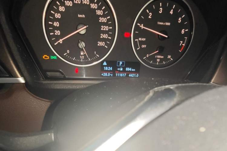 Used BMW X1 2016 sDrive20Li Luxury Model Odometer Close Up