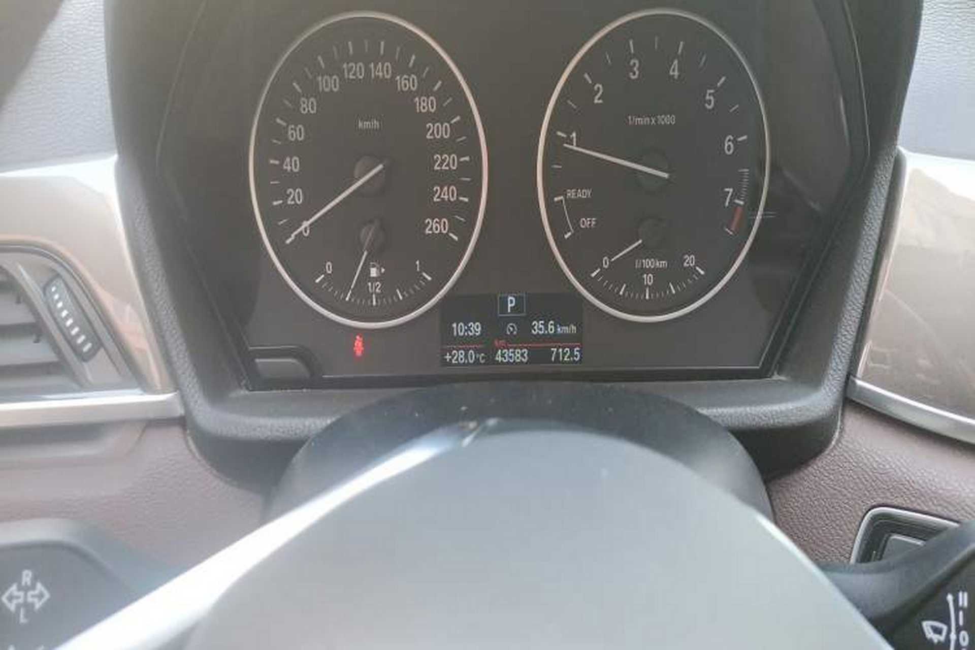 Used BMW X1 2018 sDrive18Li Luxury Model Odometer Close Up