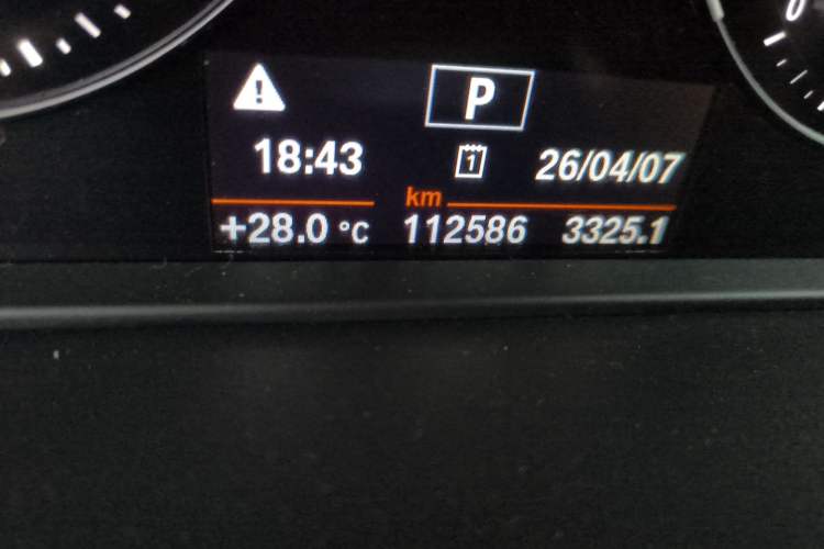 Used BMW X1 2018 sDrive20Li Leading Model Odometer Close Up