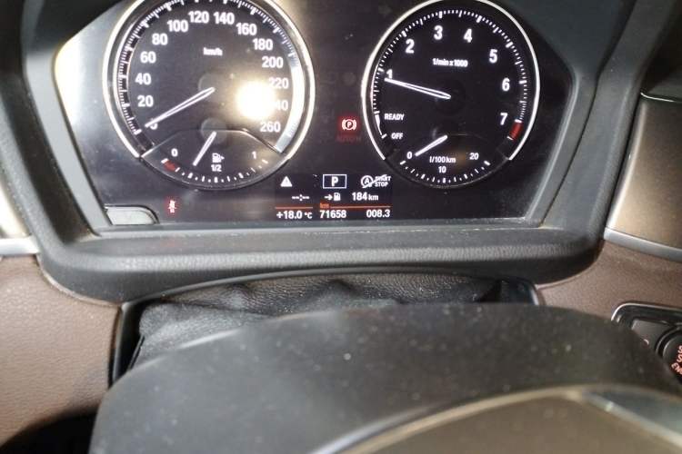 Used BMW X1 2018 sDrive18Li Luxury Model Odometer Close Up