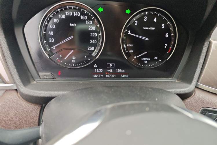 Used BMW X1 2018 sDrive18Li Luxury Model Odometer Close Up