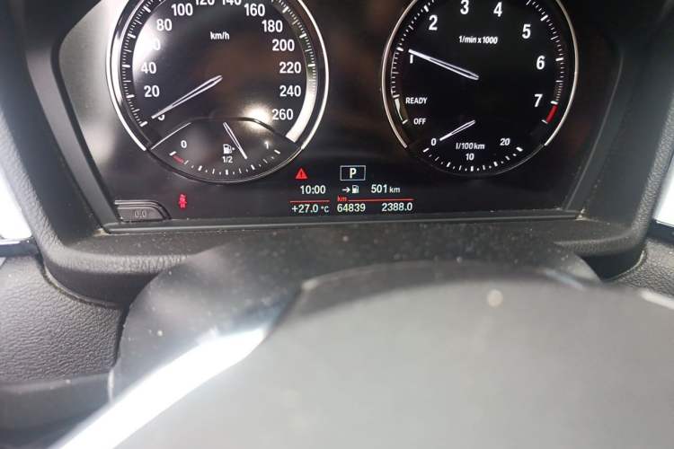 Used BMW X1 2018 sDrive20Li Leading Model Odometer Close Up