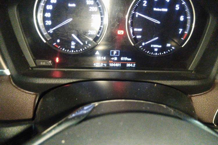 Used BMW X1 2018 sDrive18Li Luxury Model Odometer Close Up