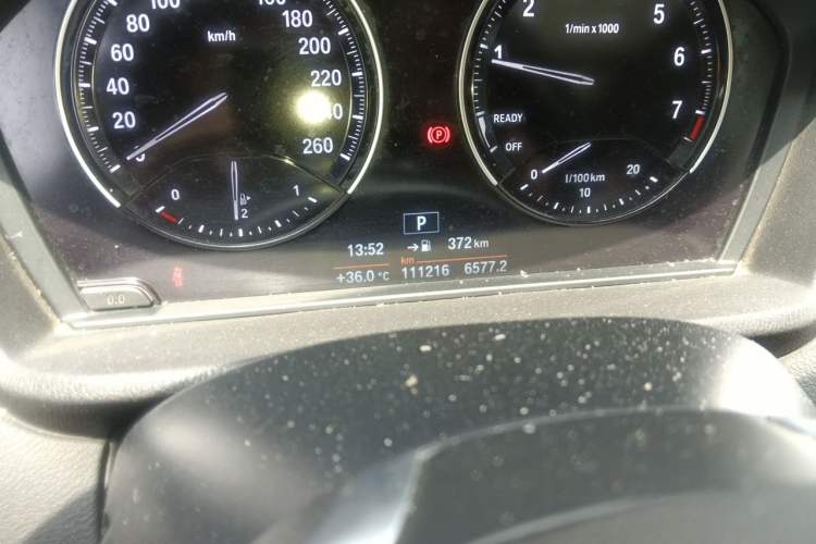 Used BMW X1 2018 sDrive20Li Leading Model Odometer Close Up