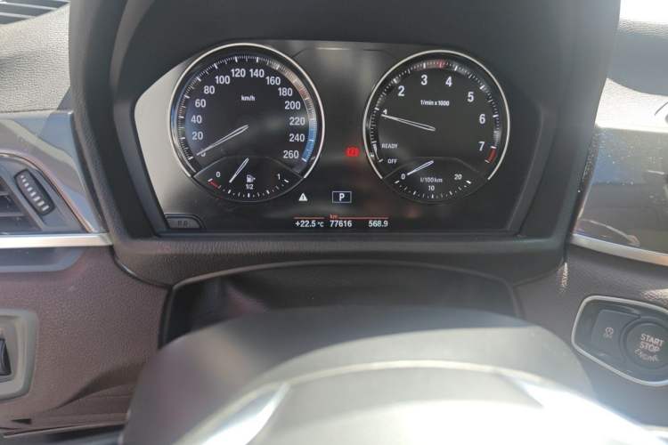 Used BMW X1 2018 sDrive18Li Luxury Model Odometer Close Up