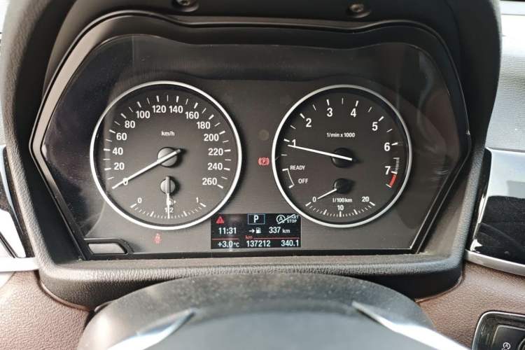 Used BMW X1 2018 sDrive18Li Luxury Model Odometer Close Up