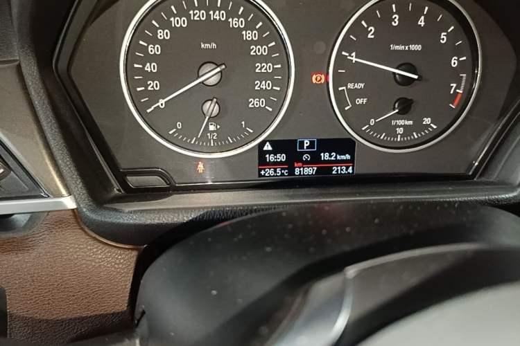 Used BMW X1 2018 sDrive18Li Luxury Model Odometer Close Up