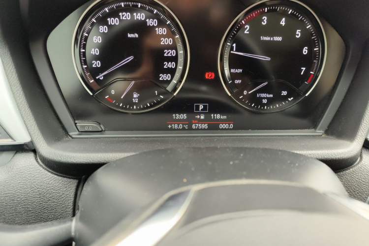 Used BMW X1 2018 sDrive20Li Leading Model Odometer Close Up