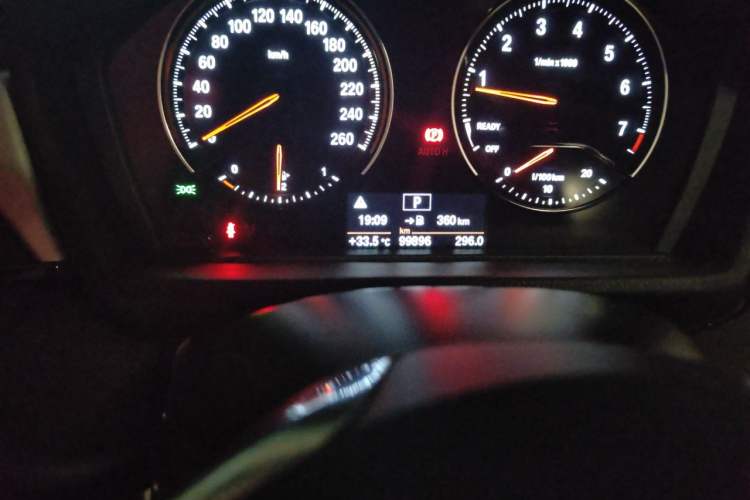 Used BMW X1 2018 sDrive20Li Leading Model Odometer Close Up