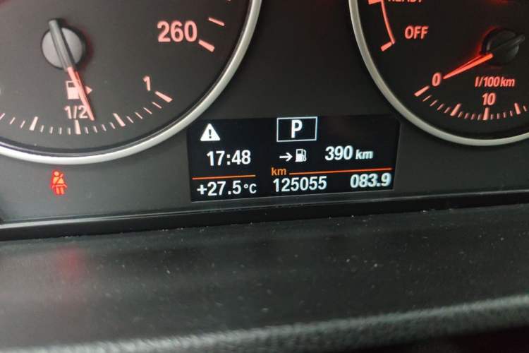 Used BMW X1 2018 sDrive20Li Leading Model Odometer Close Up