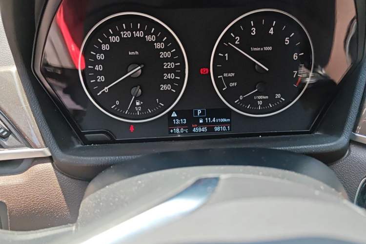 Used BMW X1 2018 sDrive18Li Luxury Model Odometer Close Up