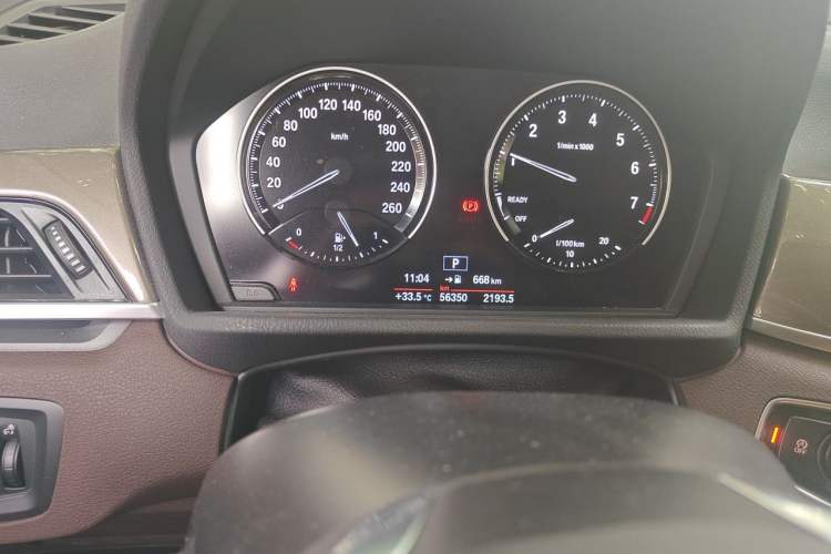 Used BMW X1 2018 sDrive18Li Luxury Model Odometer Close Up