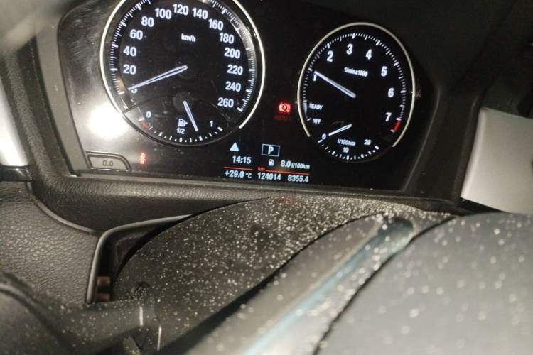 Used BMW X1 2018 sDrive18Li Fashion Model Odometer Close Up