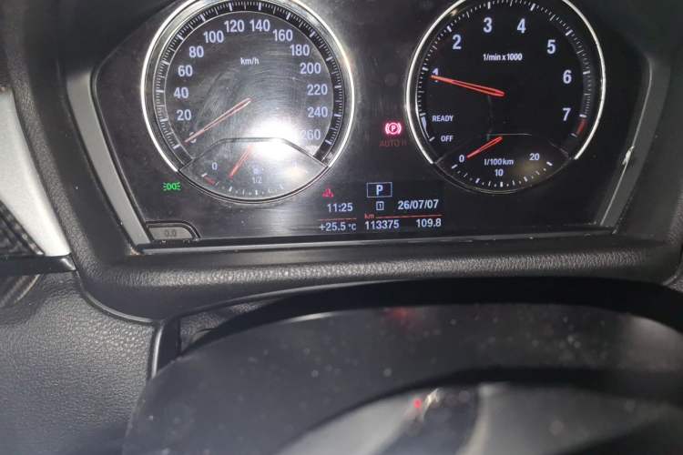 Used BMW X1 2018 sDrive20Li Leading Model Odometer Close Up