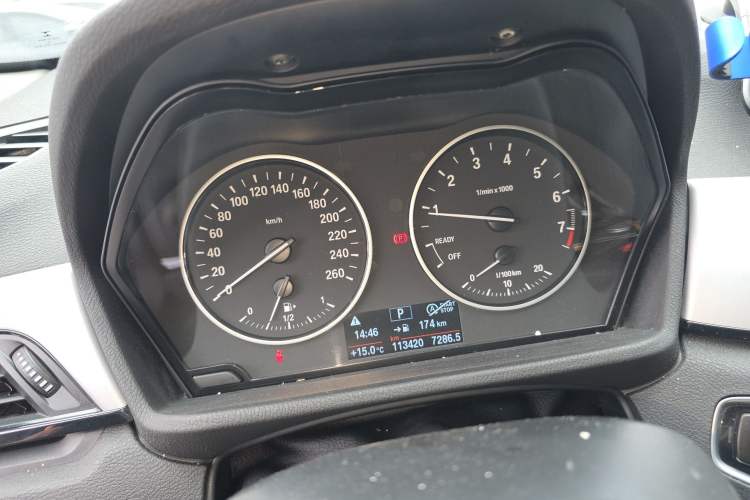 Used BMW X1 2018 sDrive18Li Fashion Model Odometer Close Up