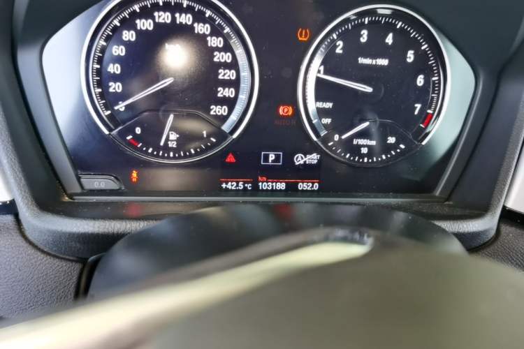 Used BMW X1 2018 sDrive20Li Leading Model Odometer Close Up