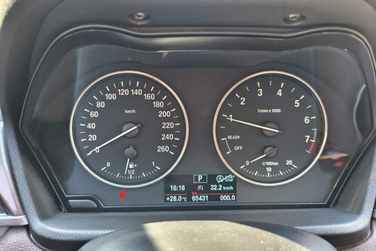 Used BMW X1 2018 sDrive18Li Luxury Model Odometer Close Up