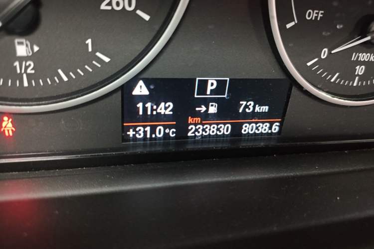 Used BMW X1 2018 sDrive20Li Leading Model Odometer Close Up