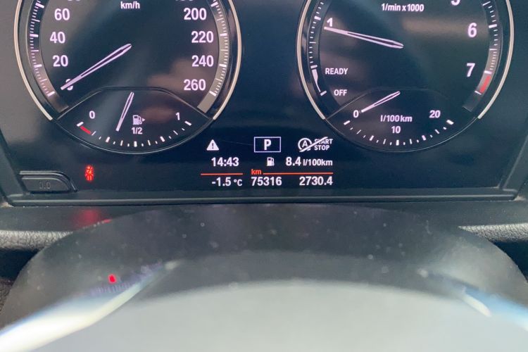 Used BMW X1 2018 sDrive18Li Luxury Model Odometer Close Up