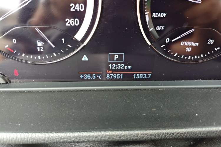 Used BMW X1 2019 sDrive20Li Leading Model Odometer Close Up