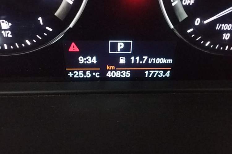 Used BMW X1 2019 sDrive20Li Leading Model Odometer Close Up