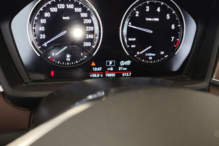 Used BMW X1 2019 sDrive18Li Premium Edition Odometer Close Up