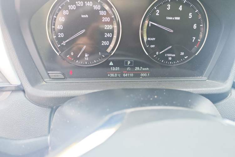 Used BMW X1 2019 sDrive18Li Fashion Model Odometer Close Up