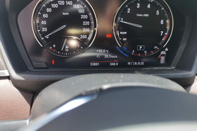 Used BMW X1 2019 xDrive20Li Luxury Model Odometer Close Up