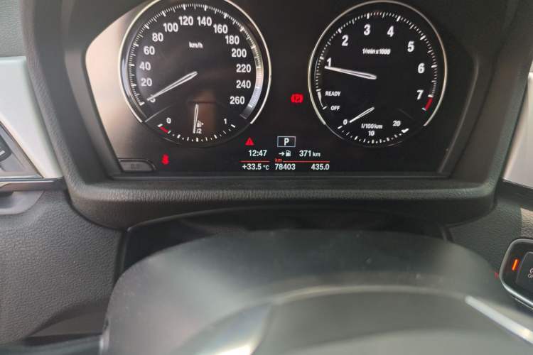 Used BMW X1 2019 sDrive20Li Leading Model Odometer Close Up