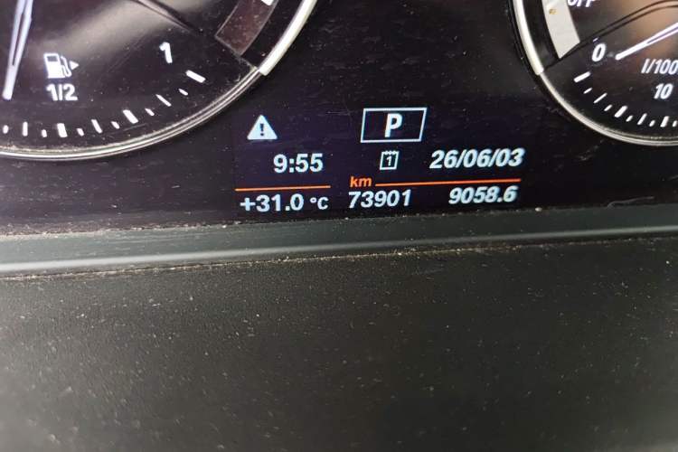 Used BMW X1 2019 sDrive20Li Leading Model Odometer Close Up
