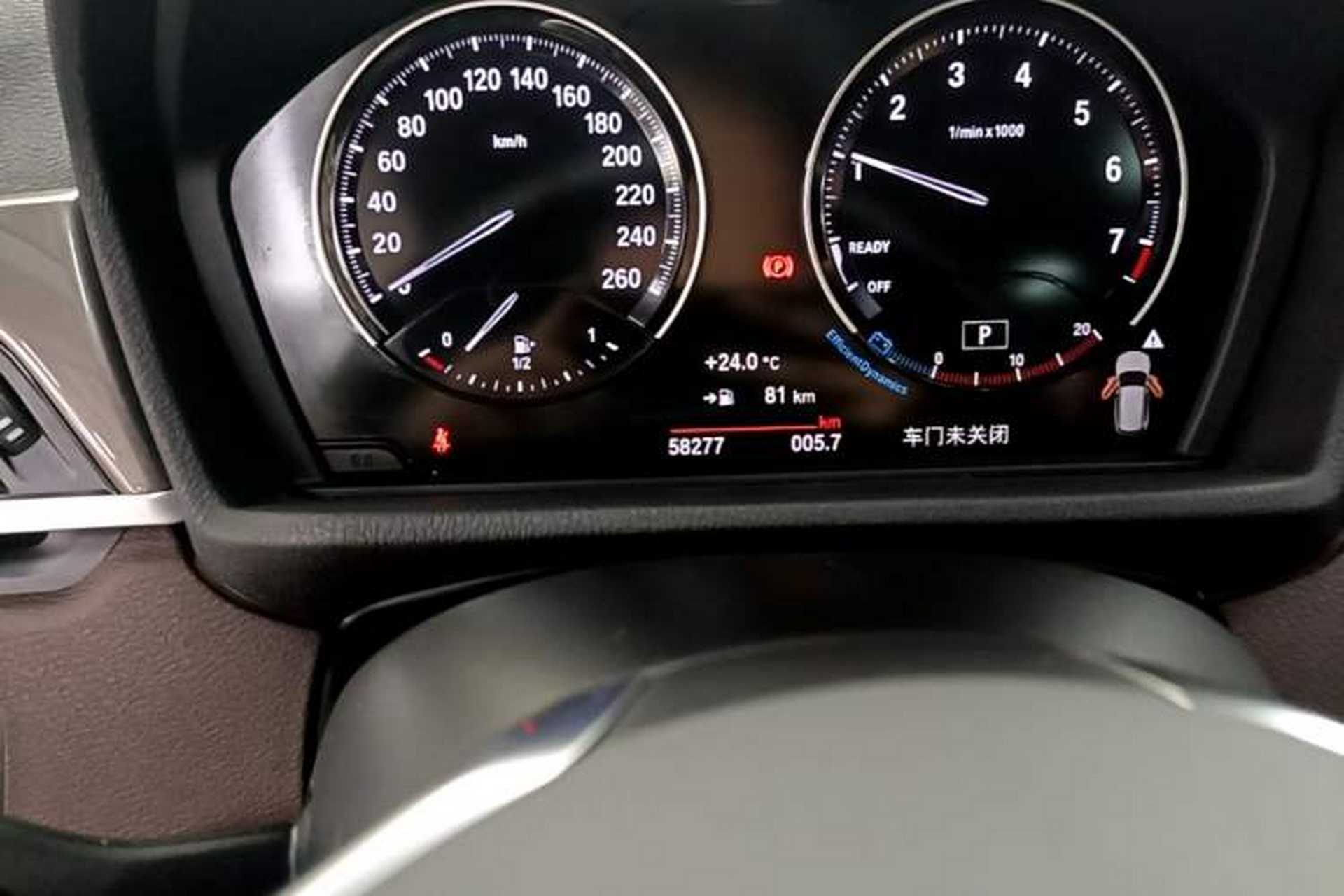 Used BMW X1 2019 xDrive20Li Luxury Model Odometer Close Up
