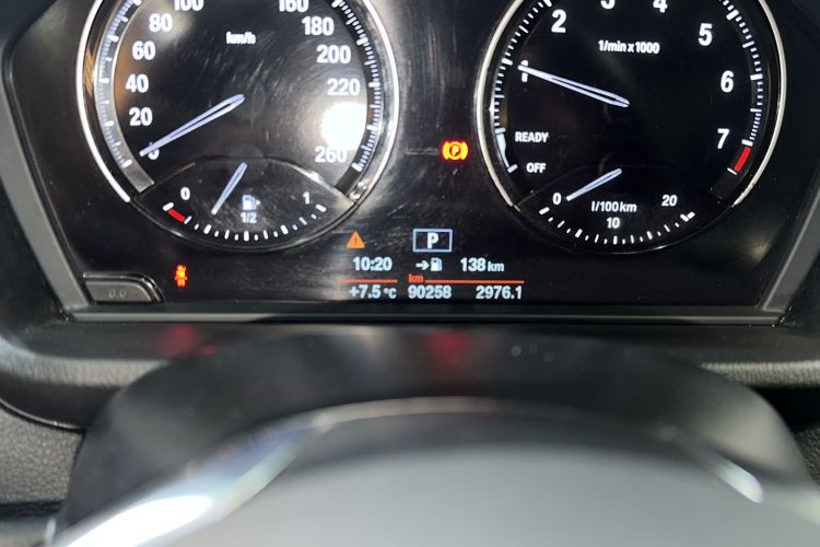 Used BMW X1 2019 sDrive20Li Leading Model Odometer Close Up
