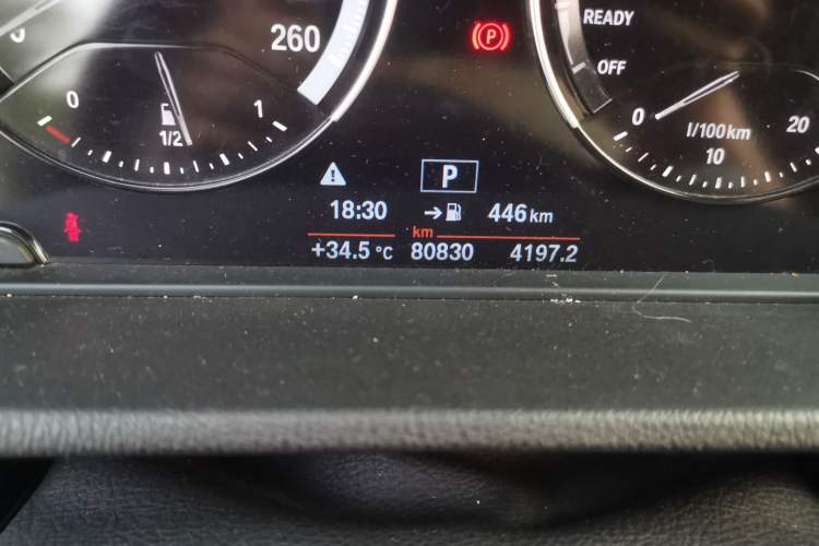 Used BMW X1 2019 sDrive20Li Leading Model Odometer Close Up