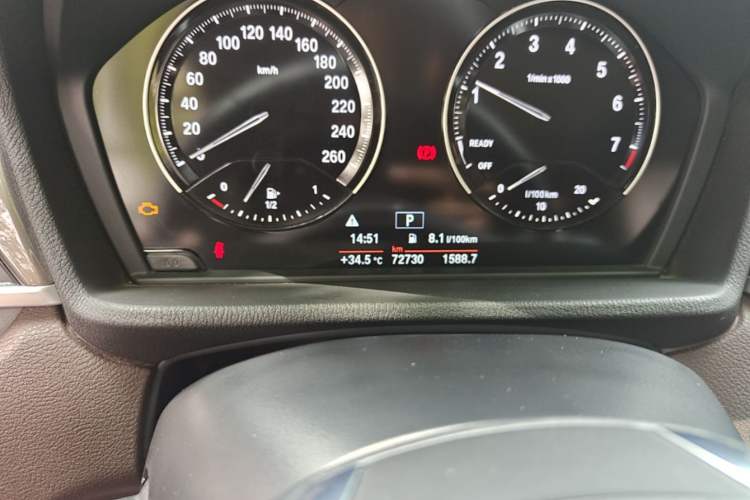Used BMW X1 2019 sDrive18Li Premium Edition Odometer Close Up
