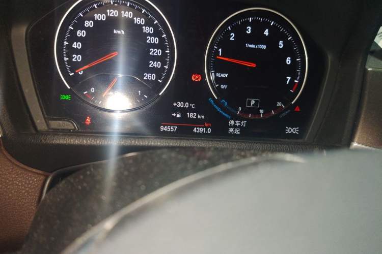 Used BMW X1 2019 xDrive20Li Luxury Model Odometer Close Up