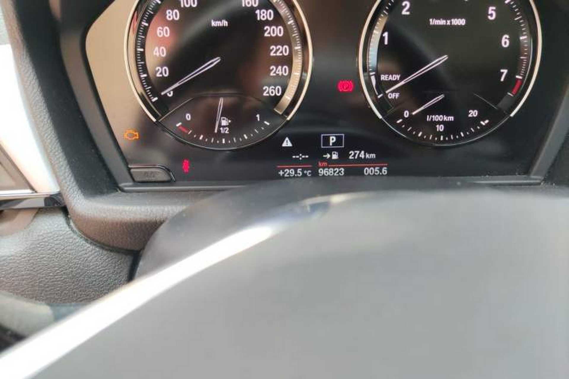 Used BMW X1 2019 sDrive20Li Leading Model Odometer Close Up