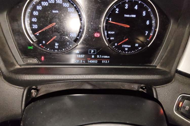 Used BMW X1 2019 sDrive20Li Leading Model Odometer Close Up
