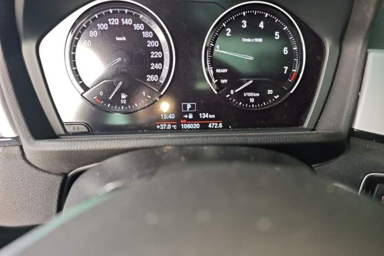 Used BMW X1 2019 sDrive20Li Leading Model Odometer Close Up