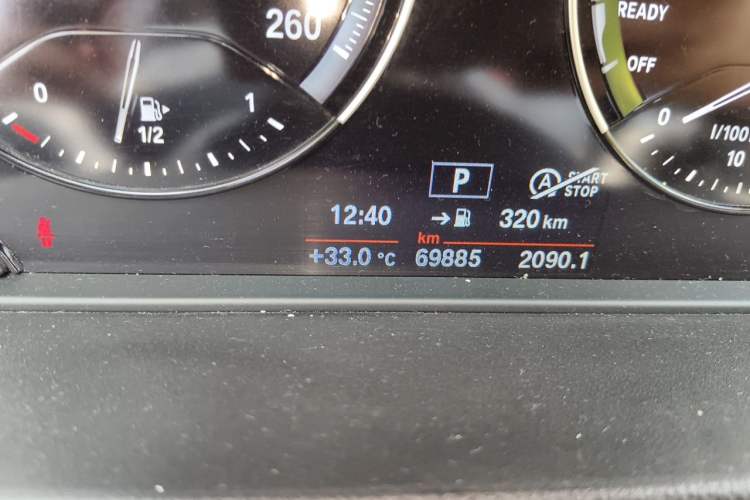 Used BMW X1 2019 sDrive18Li Premium Edition Odometer Close Up