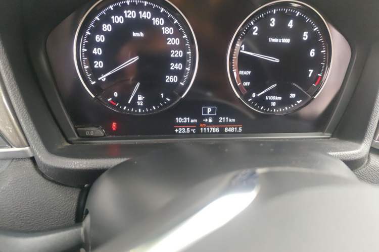 Used BMW X1 2019 sDrive18Li Premium Edition Odometer Close Up