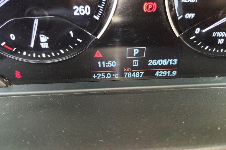 Used BMW X1 2019 sDrive20Li Leading Model Odometer Close Up