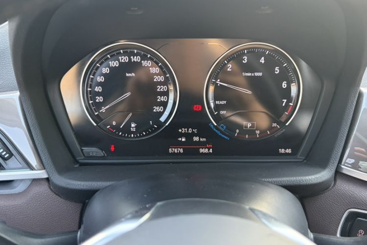 Used BMW X1 2019 xDrive20Li Luxury Edition Odometer Close Up