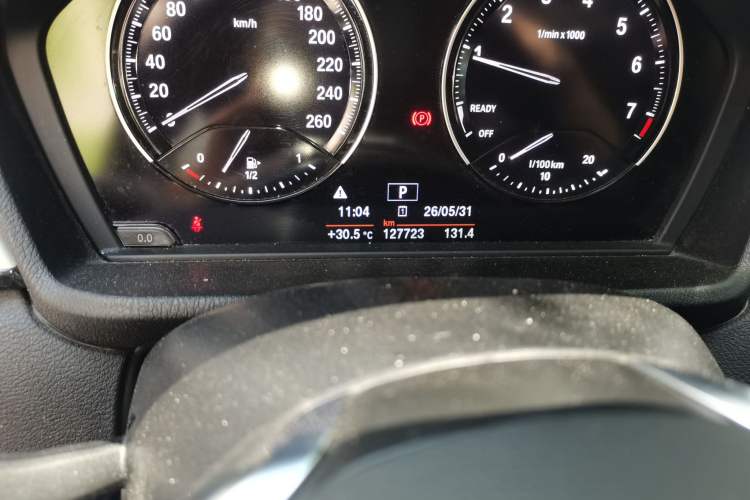 Used BMW X1 2019 sDrive18Li Fashion Model Odometer Close Up