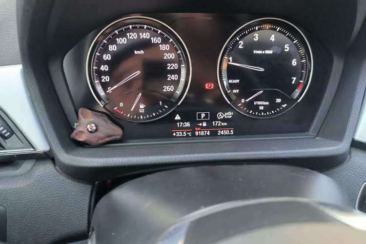 Used BMW X1 2019 sDrive20Li Leading Model Odometer Close Up