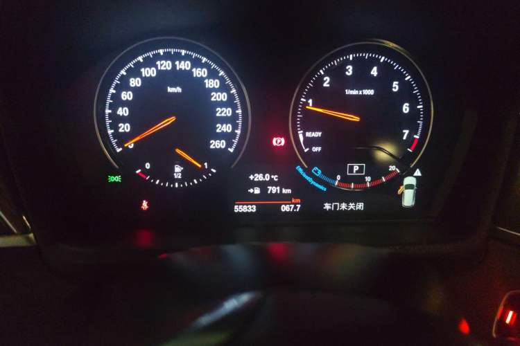 Used BMW X1 2019 xDrive20Li Luxury Model Odometer Close Up